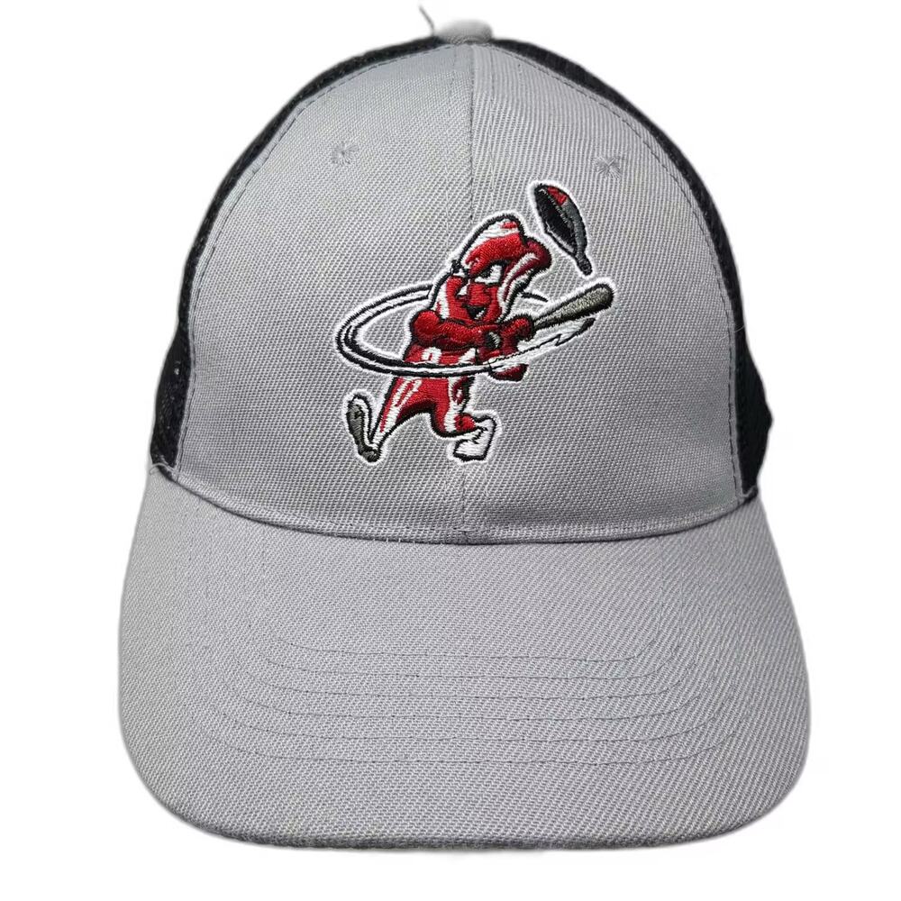 APC Macon Bacon Baseball Cap Gray One Size Embroidered Mascot Adjustable Hat